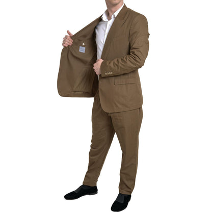 Dolce & Gabbana Brown 2 Piece Single Breasted TAORMINA Suit
