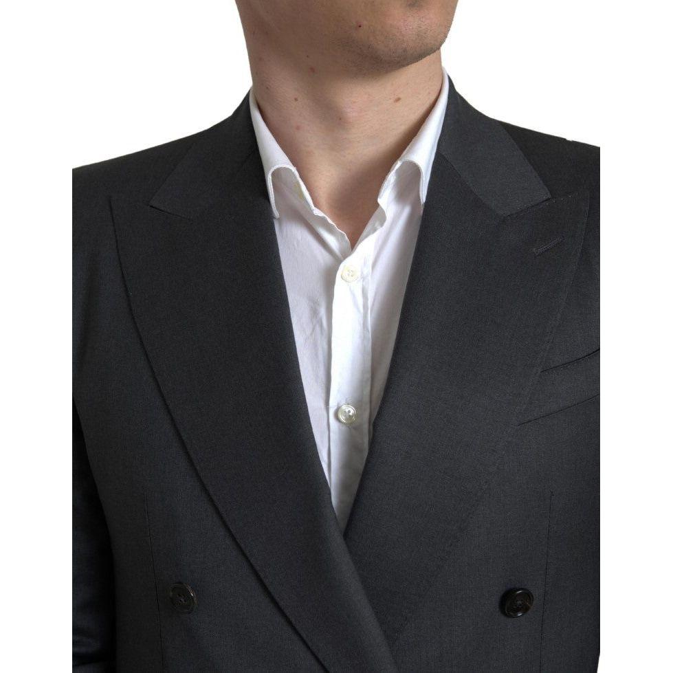 Dolce & Gabbana Gray 2 Piece Double Breasted SICILIA Suit