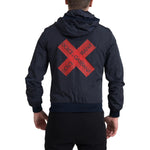 Dolce & Gabbana Blue Hooded Logo Polyester Full Zip Sweater