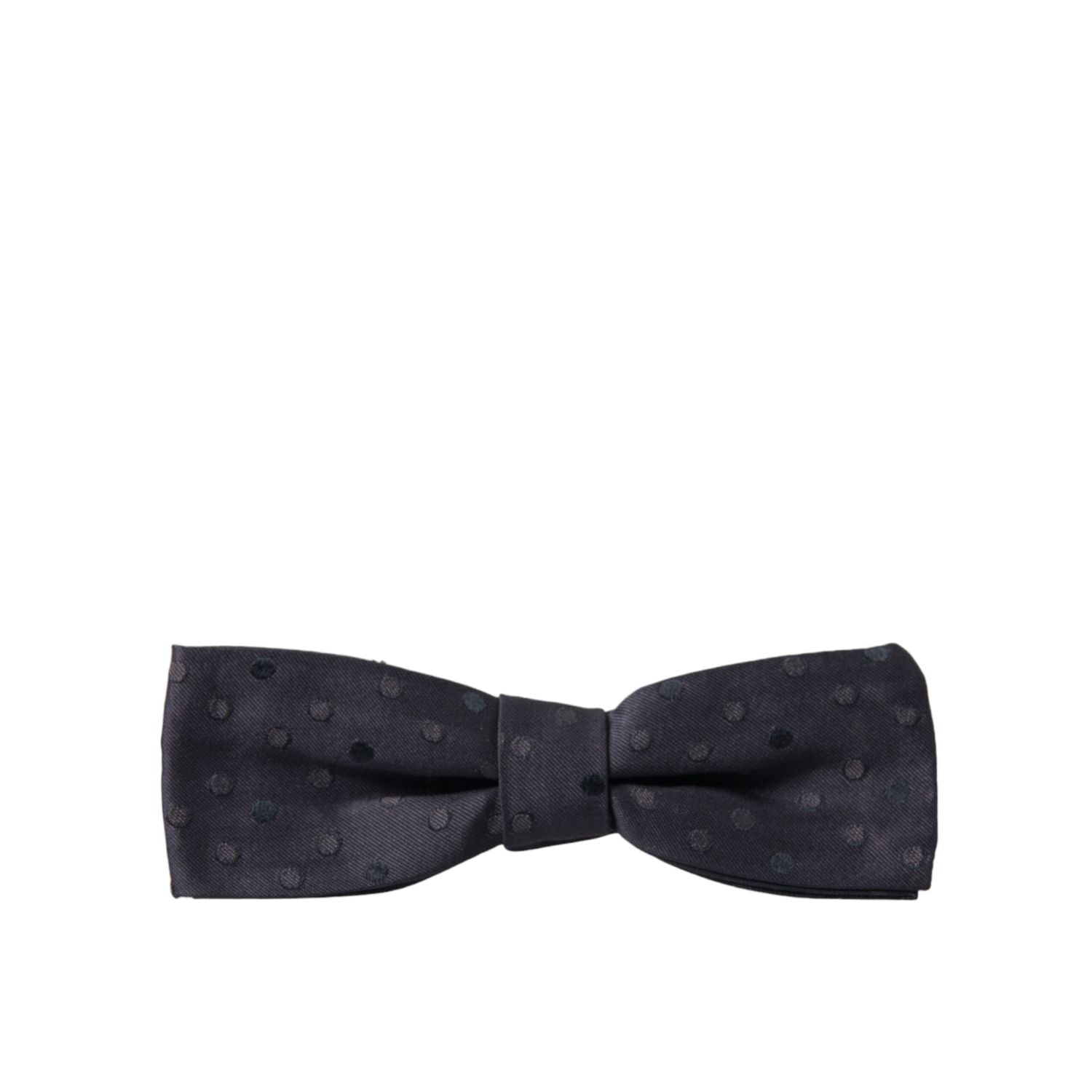 Dolce & Gabbana Blue Polka Dot Silk Adjustable Neck Men Papillon Bow Tie