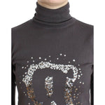 John Galliano Brown turtleneck cotton sweater
