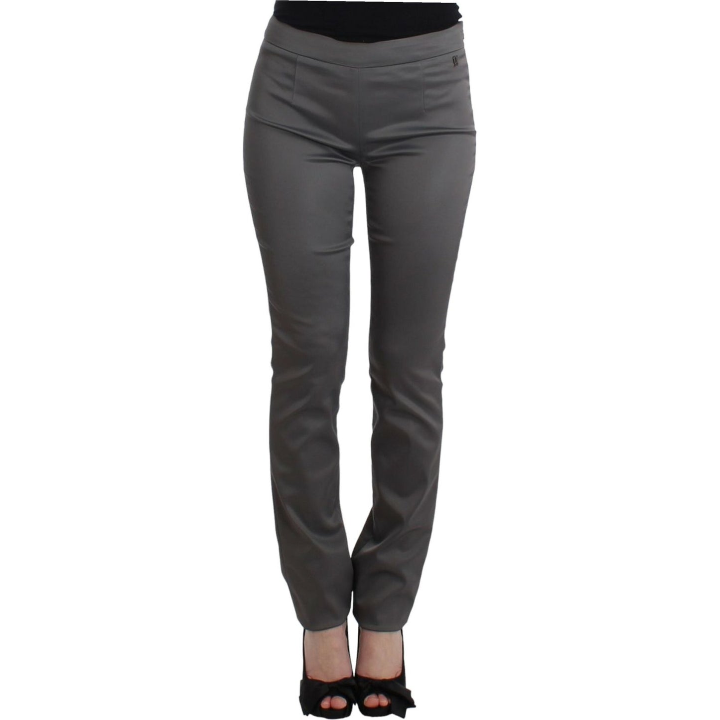 John Galliano Gray slim fit pants