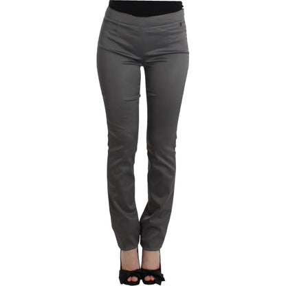 John Galliano Gray slim fit pants