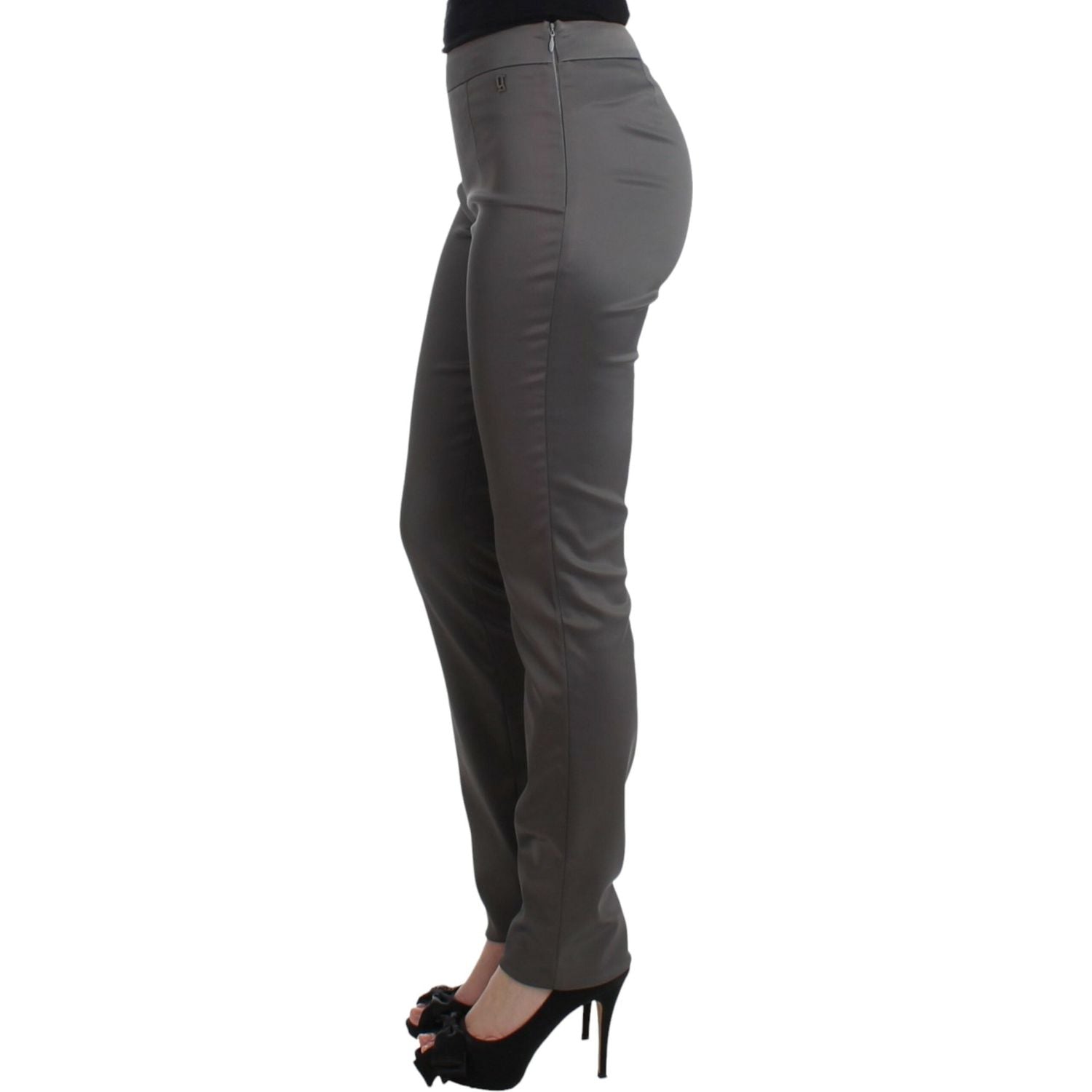 John Galliano Gray slim fit pants