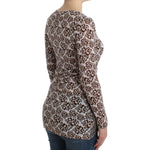 Cavalli Brown longsleeved lace top