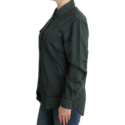 Cavalli Gray button down shirt