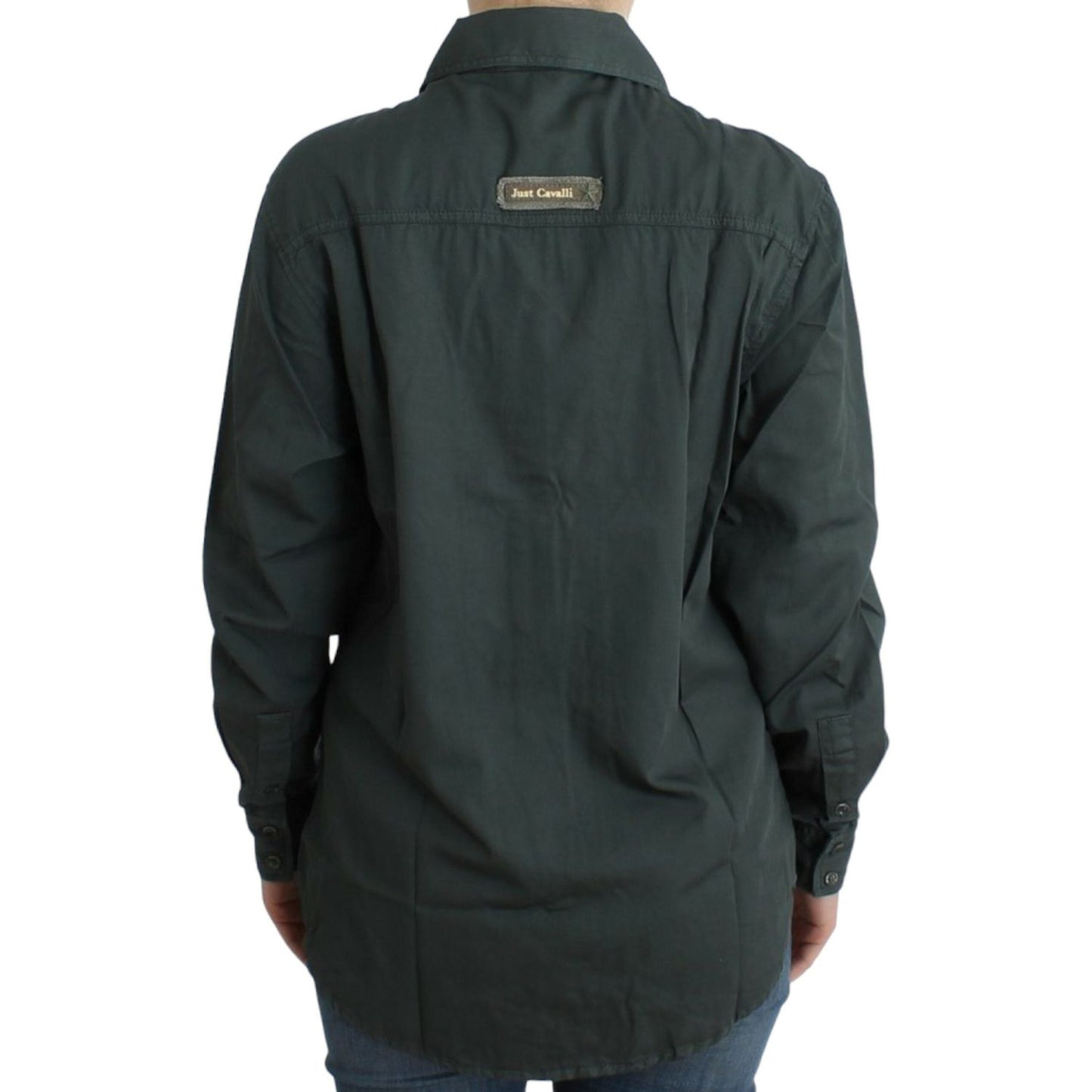 Cavalli Gray button down shirt