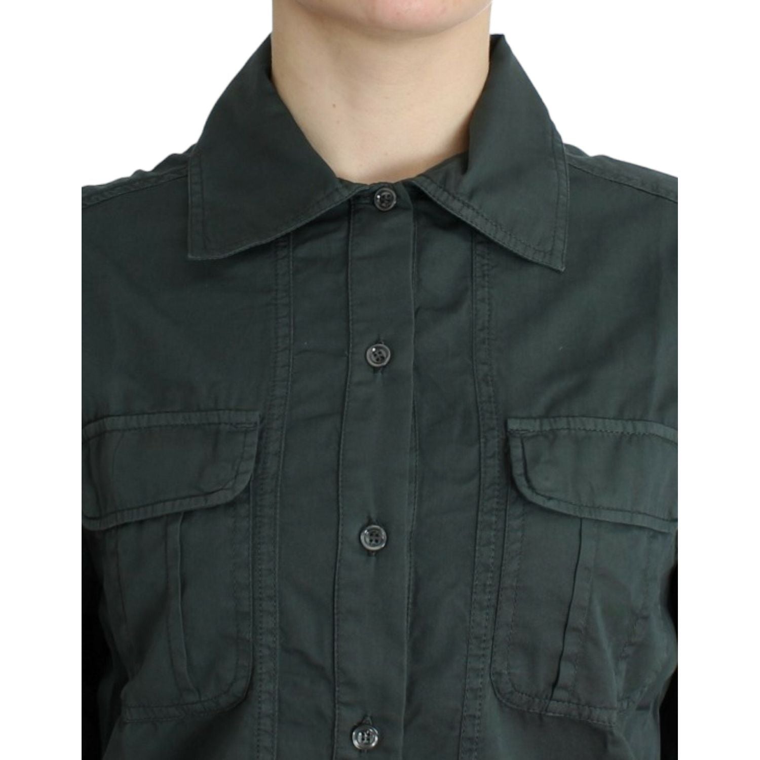 Cavalli Gray button down shirt