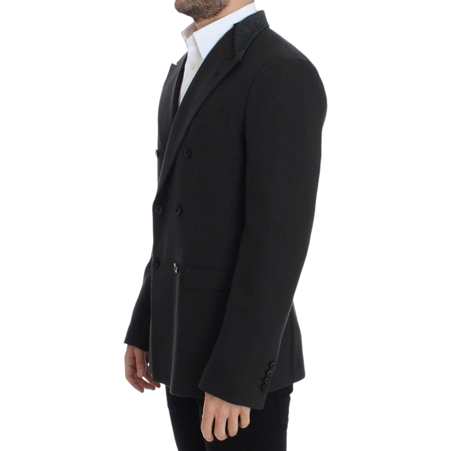 Dolce & Gabbana Brown wool slim fit blazer