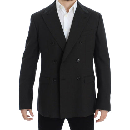 Dolce & Gabbana Brown wool slim fit blazer
