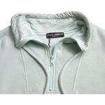 Dolce & Gabbana Mint Green Cotton Pockets Pullover Sweater