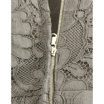 Dolce & Gabbana Black floral lace sicily runway dress