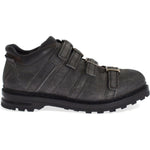 Dolce & Gabbana Gray Leather Ankle Strap Shoes Boots