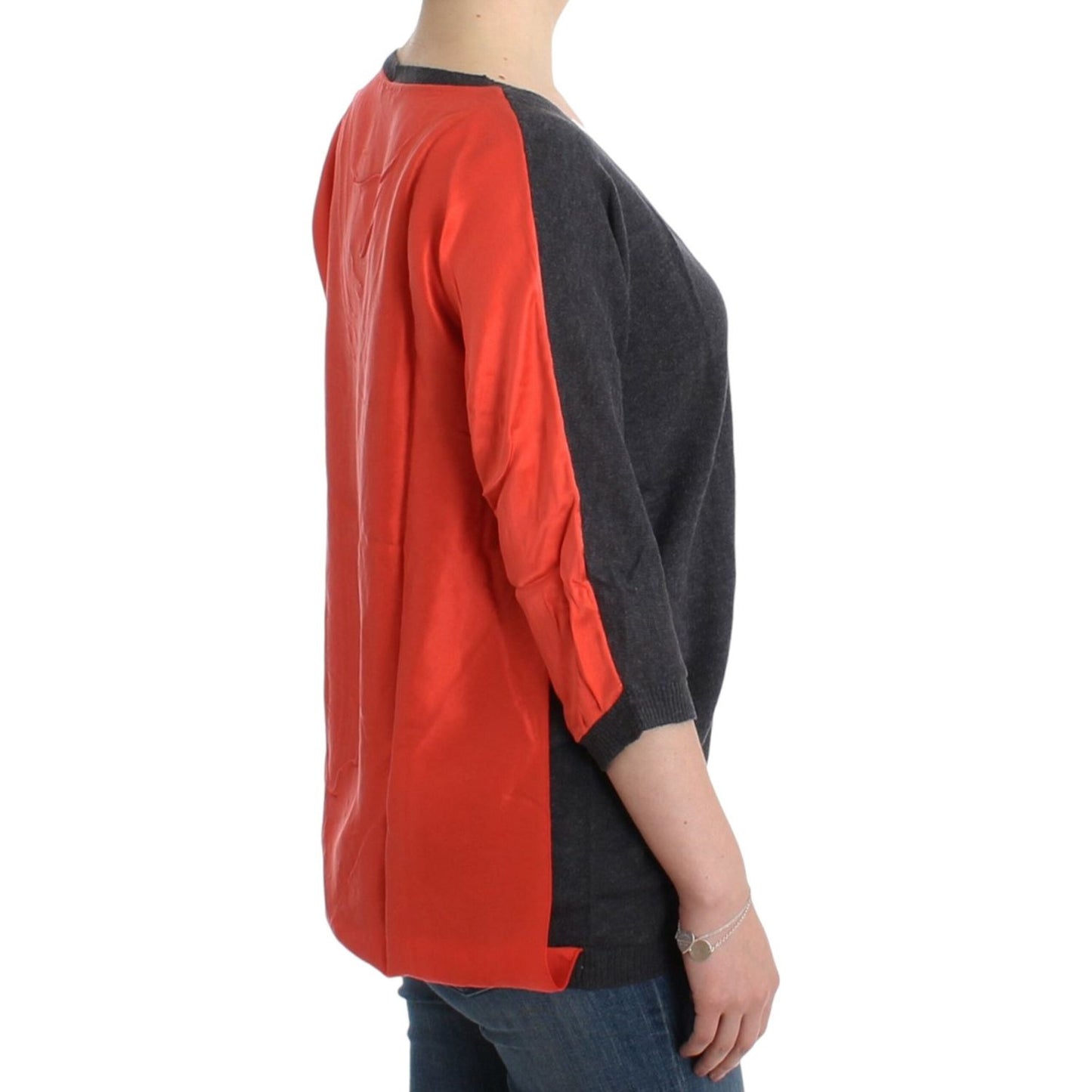 Costume National Gray short sleeved sweater