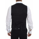 Dolce & Gabbana Gray Wool Stretch Dress Vest Blazer