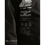 Dolce & Gabbana Dark Gray Cotton Button Down Pullover Sweater