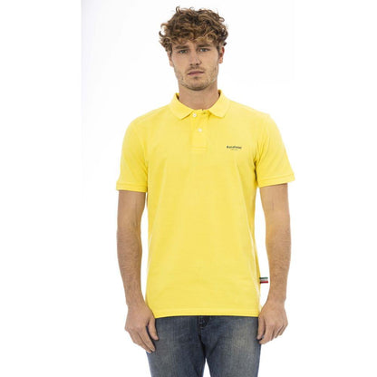 Baldinini Trend Yellow Cotton Men Polo Shirt