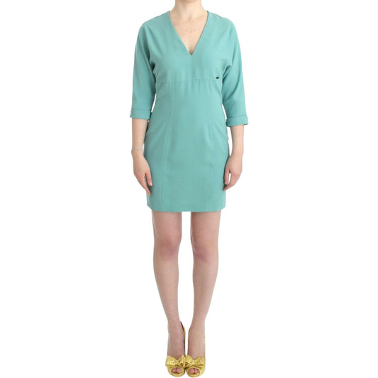 Costume National Green 3/4 sleeved sheath dress SIG11650-3