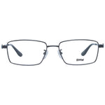 BMW Black Men Glasses Frame in black titanium, rectangle full-rim design, demo lenses, size 56-17-145, includes branded case.