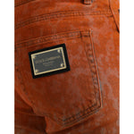 Dolce & Gabbana Multicolor Ombre Cotton Slim Fit Denim Jeans