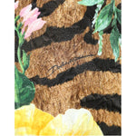 Dolce & Gabbana Multicolor Tiger Floral Print Shift Mini Dress