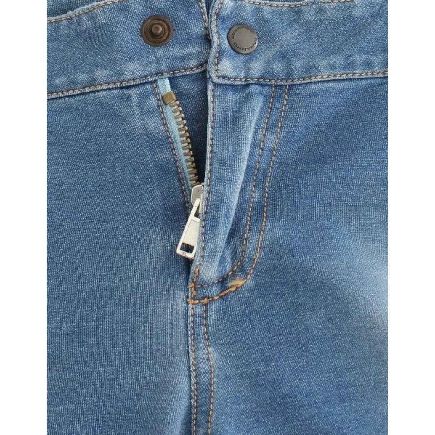 Ermanno Scervino Beachwear Blue Jeans Capri Pants Cropped Jeans & Pants