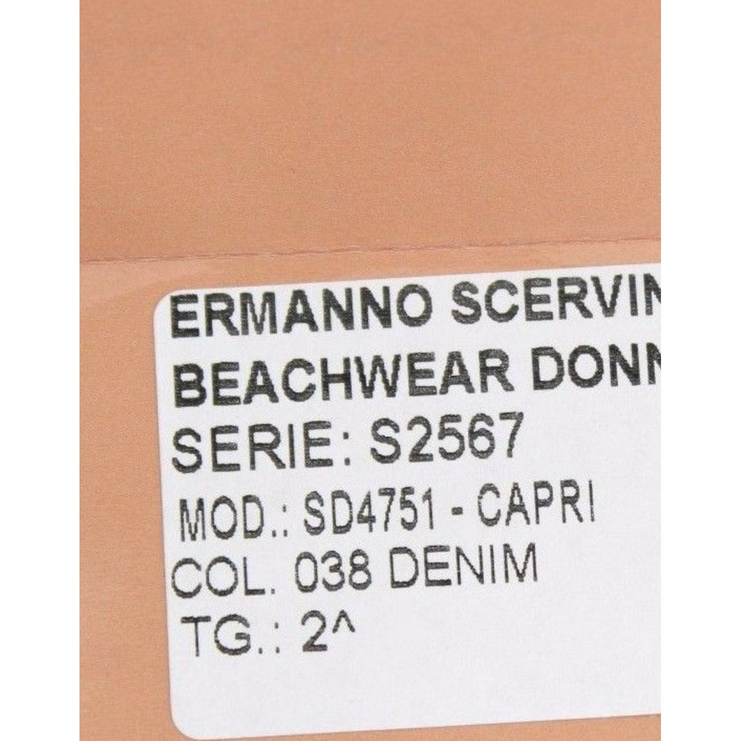 Ermanno Scervino Beachwear Blue Jeans Capri Pants Cropped Jeans & Pants
