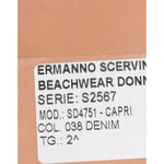 Ermanno Scervino Beachwear Blue Jeans Capri Pants Cropped Jeans & Pants