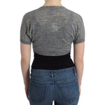 Ermanno Scervino Lingerie Knit Gray Bolero Sweater Cardigan
