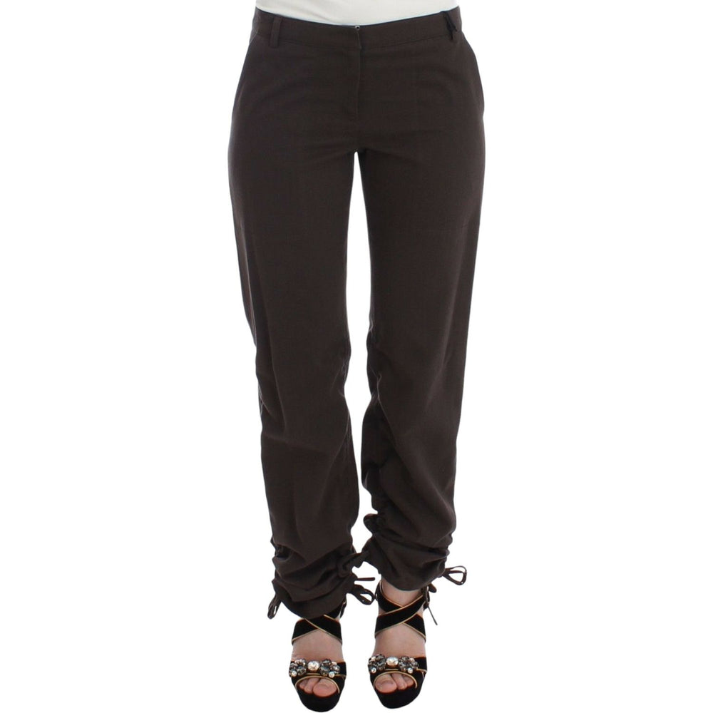 Ermanno Scervino Brown Chinos Casual Dress Pants Khakis