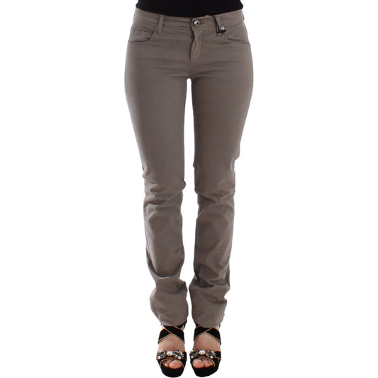 Ermanno Scervino Taupe Beige Slim Jeans Denim Pants Skinny
