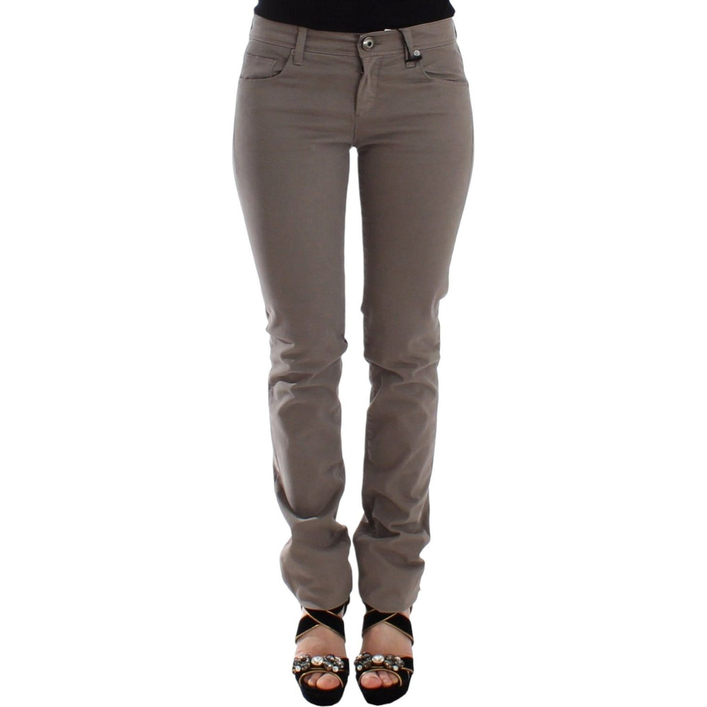 Ermanno Scervino Taupe Beige Slim Jeans Denim Pants Skinny