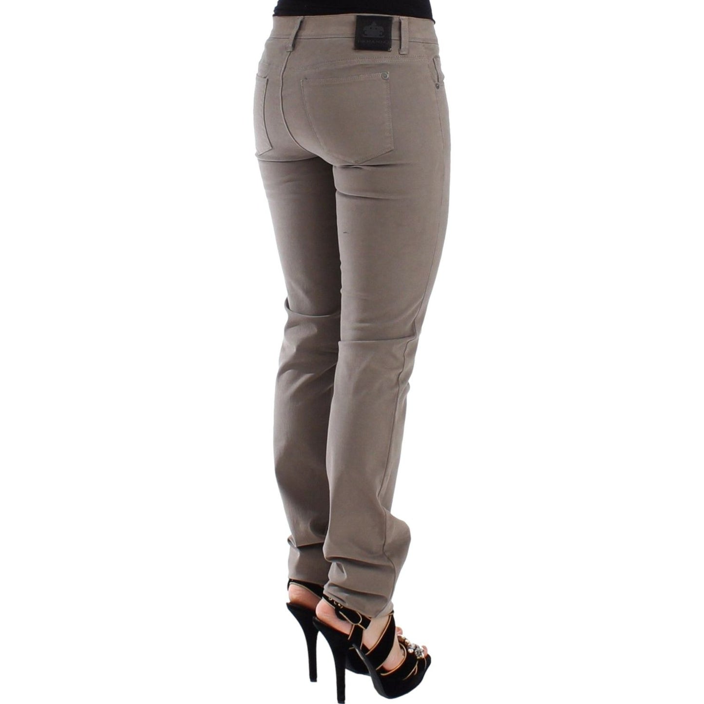Ermanno Scervino Taupe Beige Slim Jeans Denim Pants Skinny