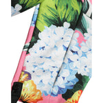 Dolce & Gabbana Multicolor Floral High Waist Leggings Pants