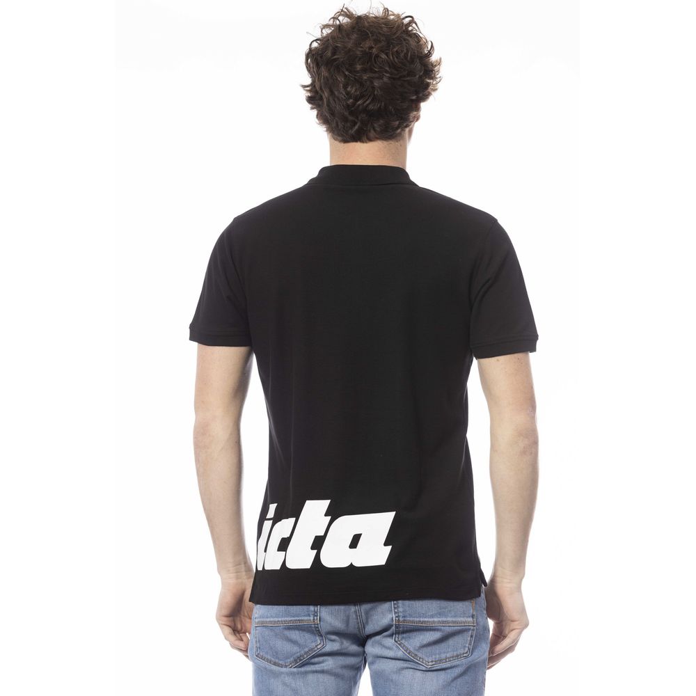 Invicta Black Cotton Men Polo Shirt1728,67345744032,Black,Clothing,Invicta,L,M,Men,Men - Clothing,New with tags,Polo Shirt - Men - Clothing,Polo Shirts - T-Shirts - Clothing,S,T-Shirts - Clothing,XL,XXL