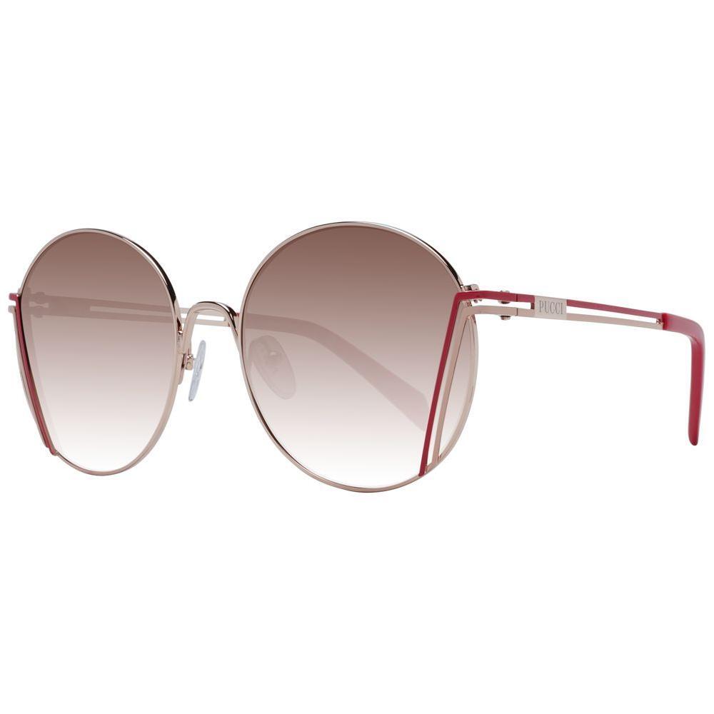 Emilio Pucci Rose Gold Metal Sunglasses