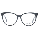 Max Mara Black Women Glasses Frame, full-rim cat eye with plastic frame and demo lenses, includes branded case, size 54-14-140.