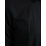 Dolce & Gabbana Navy Blue Cotton Collared Formal Dress Shirt