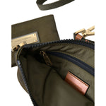 Dolce & Gabbana Dark Green Nylon Logo Multifunctional Kit 2 Pcs Set Bags