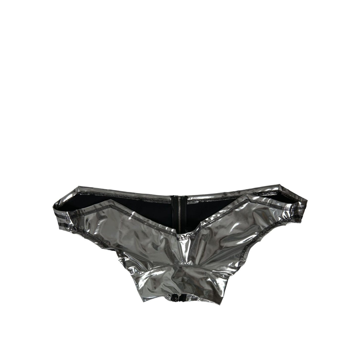 Dolce & Gabbana Silver Polyester Stretch Top