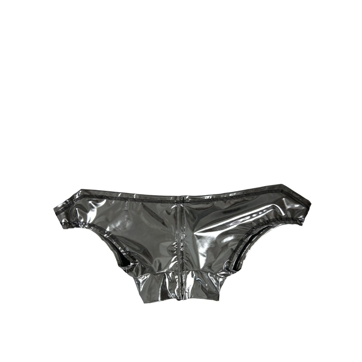 Dolce & Gabbana Silver Polyester Stretch Top