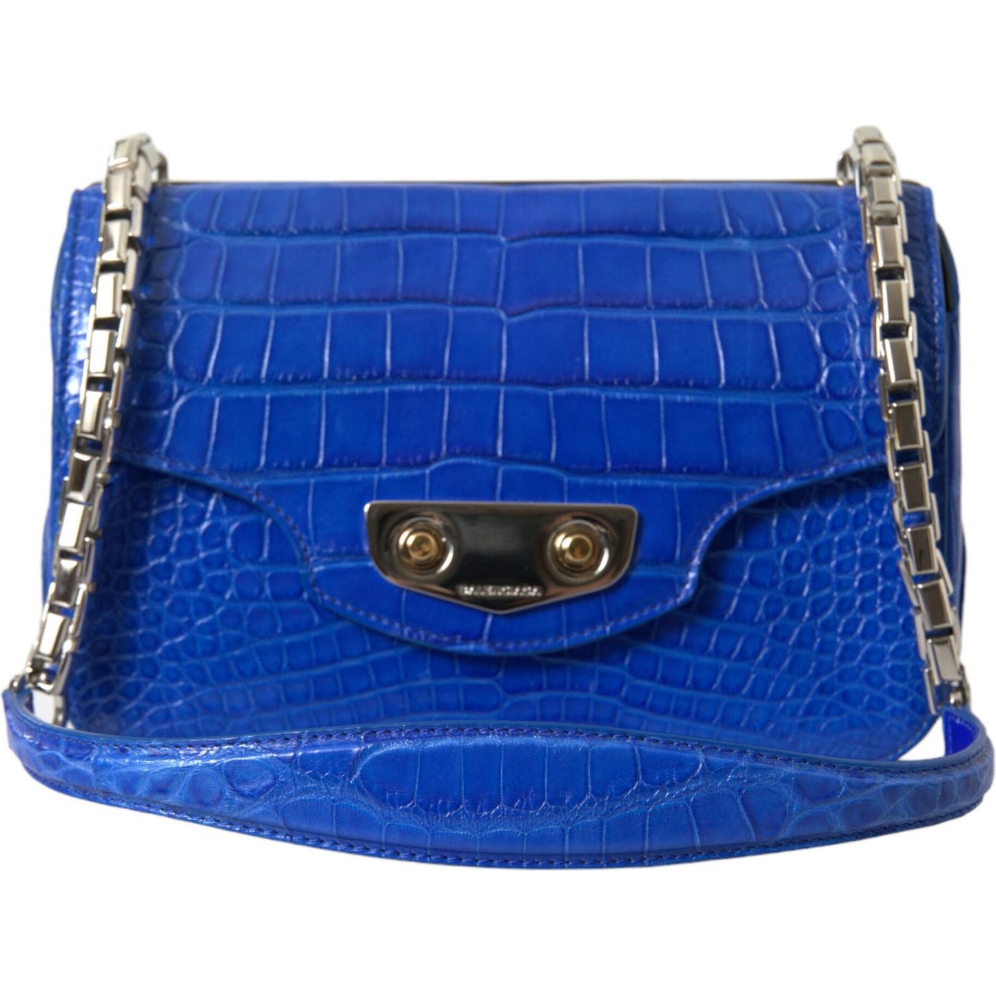 Balenciaga Blue Exotic Leather Neo Classic Purse Shoulder Handbag Bag