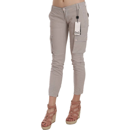 Dolce & Gabbana Casual Fitted Khaki Trousers Pants