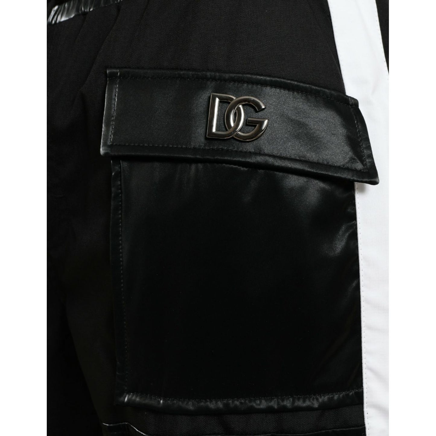 Dolce & Gabbana Black Nylon Cargo Jogger Men Sweatpants Pants