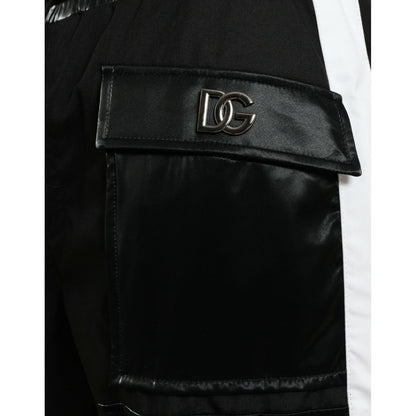 Dolce & Gabbana Black Nylon Cargo Jogger Men Sweatpants Pants