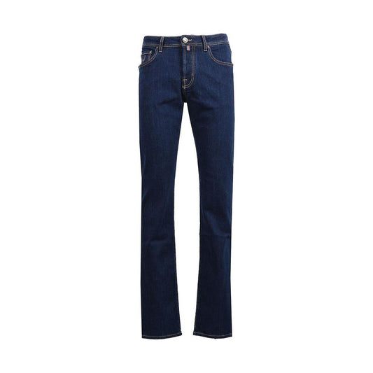 Jacob Cohen Blue Cotton Men Jean