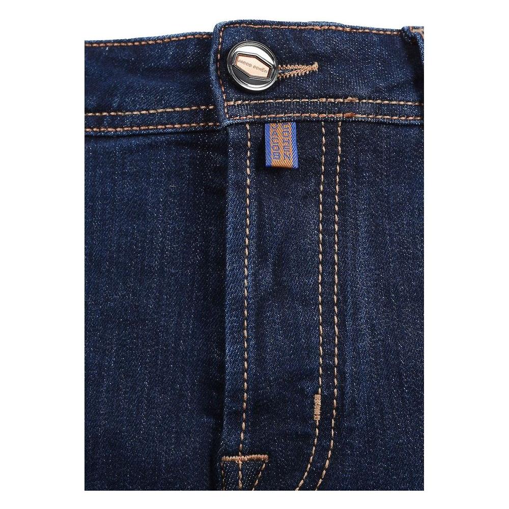 Jacob Cohen Blue Cotton Men Jean