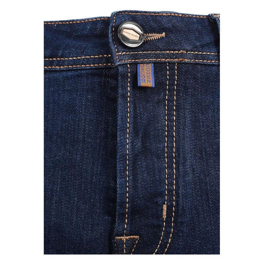Jacob Cohen Blue Cotton Men Jean