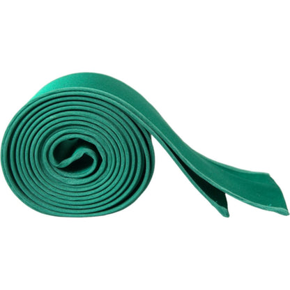 Dolce & Gabbana Green Silk Satin Waist Women Belt