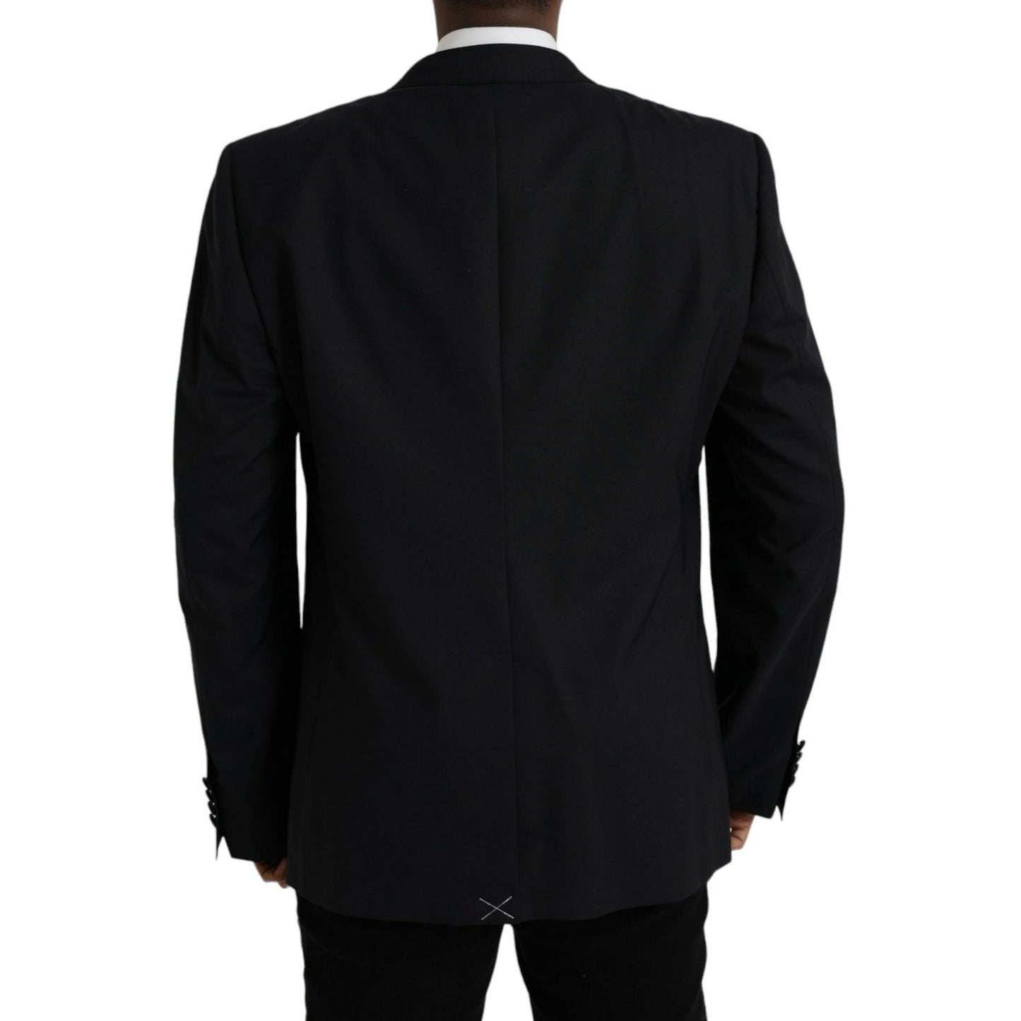 Dolce & Gabbana Blue MARTINI Single Breasted Coat Blazer